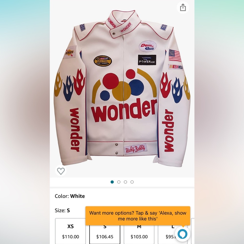 talladega nights Ricky Bobby jacket costume
